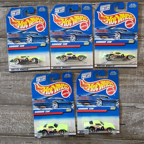 Hot Wheels Lot of 20 Die-Cast Cars Camaro Z28 Skullrider Lakester Deuce Roadster - Picture 2 of 14